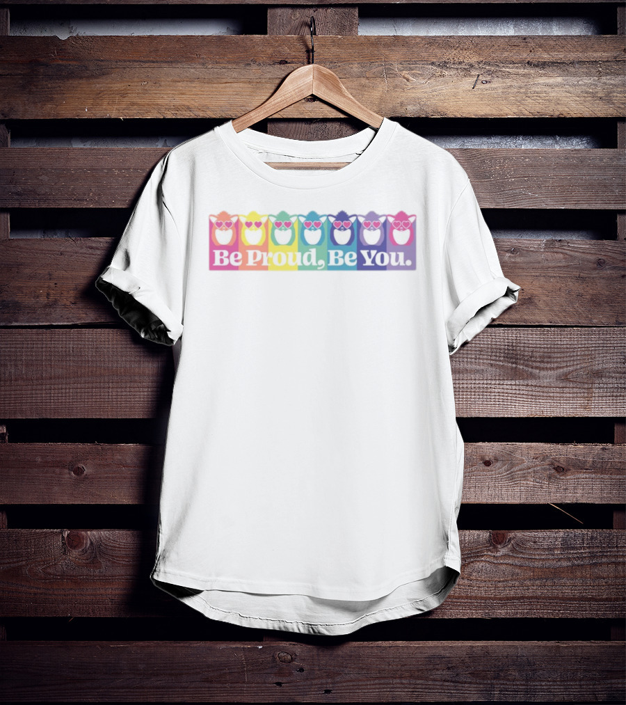 Be Proud Be You Rainbow Heart Owls T-Shirt