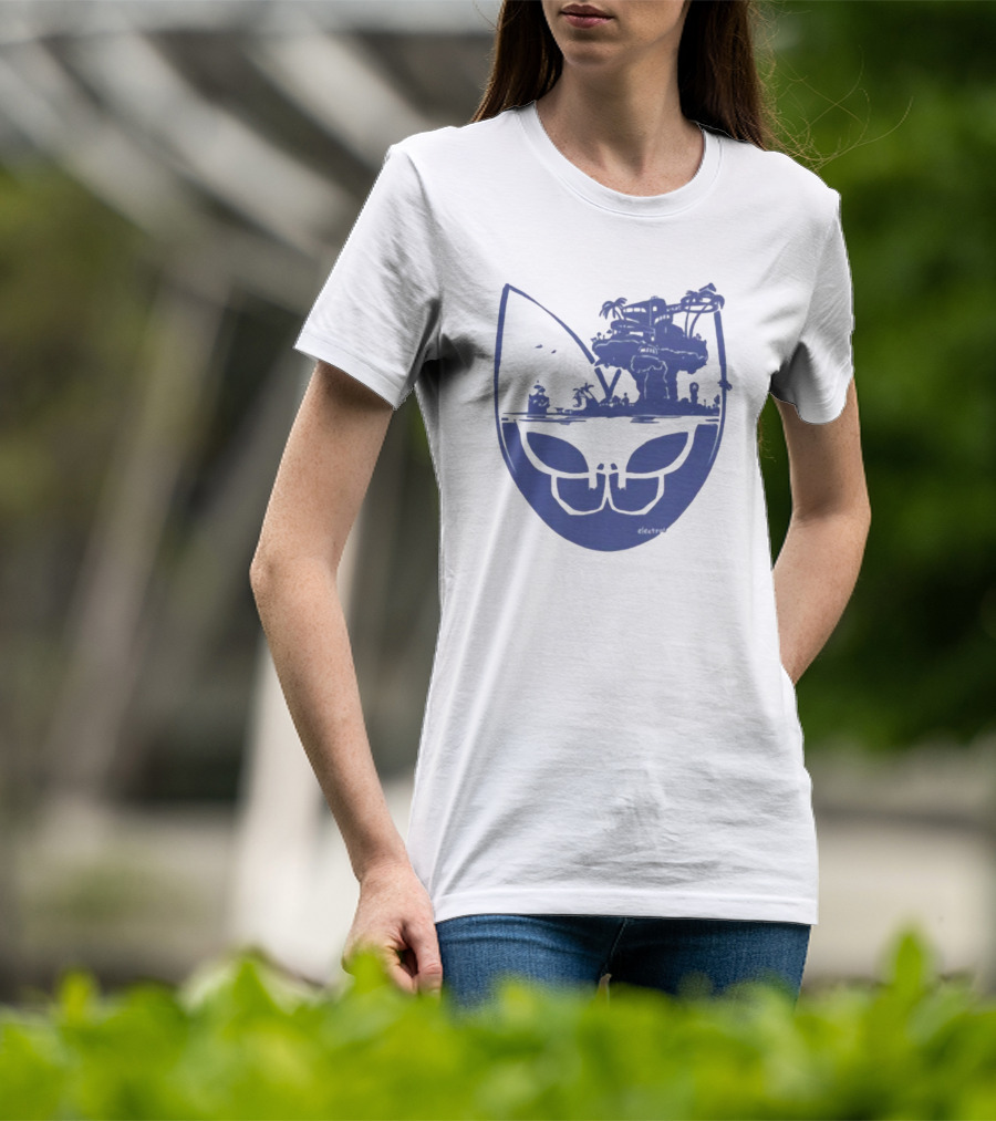 Gorillaz Plastic Beach Skull Island Electrolux T-Shirt