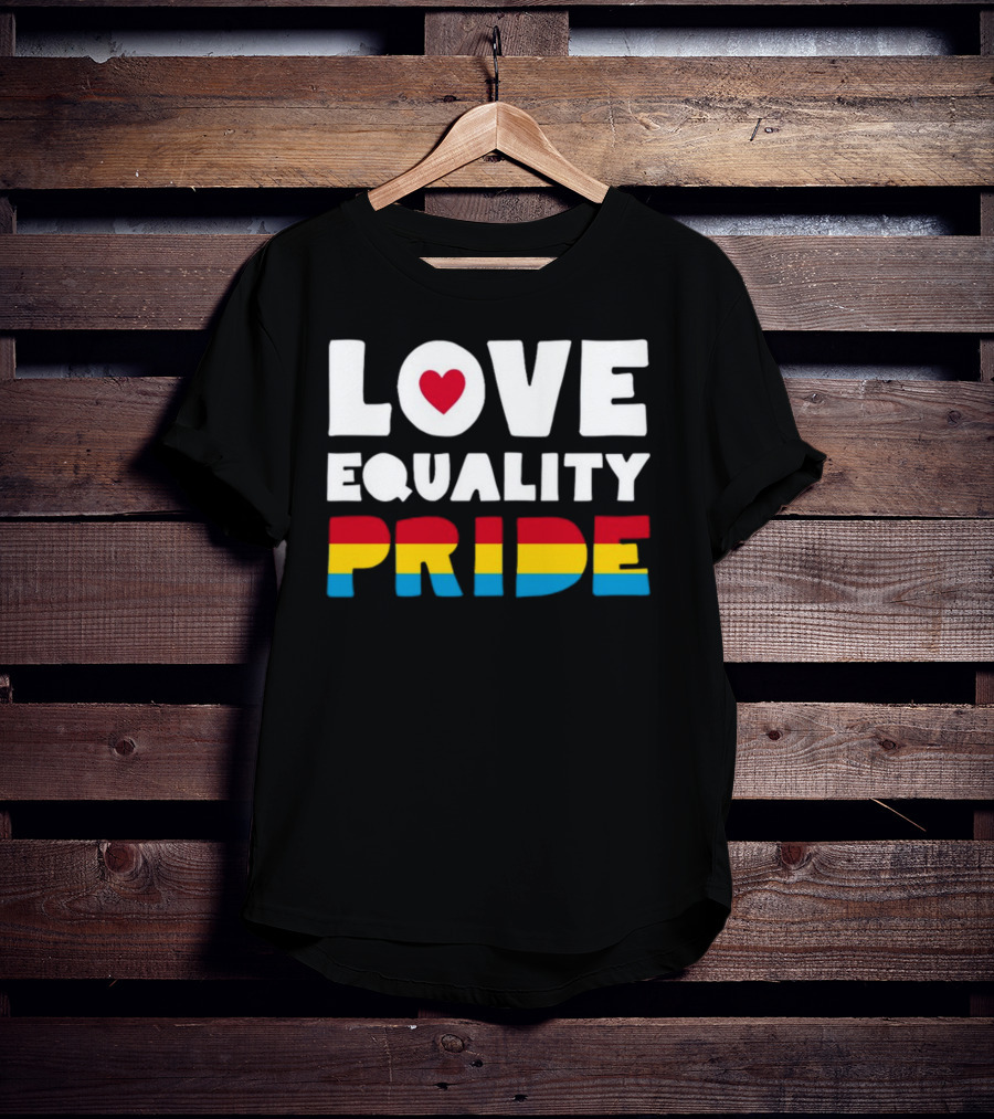 Belk Love Equality Pride Pansexual Flag Colors T-Shirt