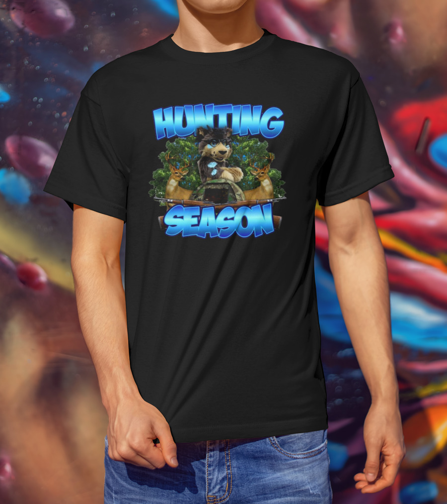 Designedbytheboys Hunting Season Wolf And Deer T-Shirt