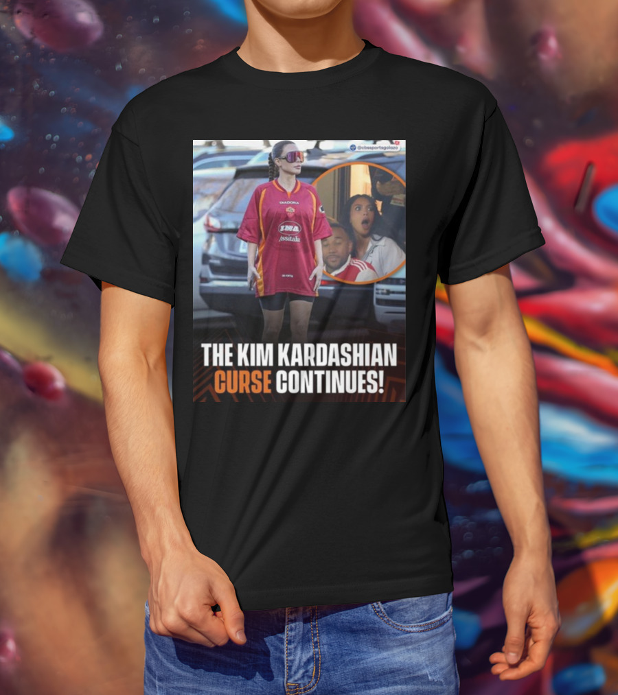 The Kim Kardashian Curse Continues Sports Reaction Scene T-Shirt