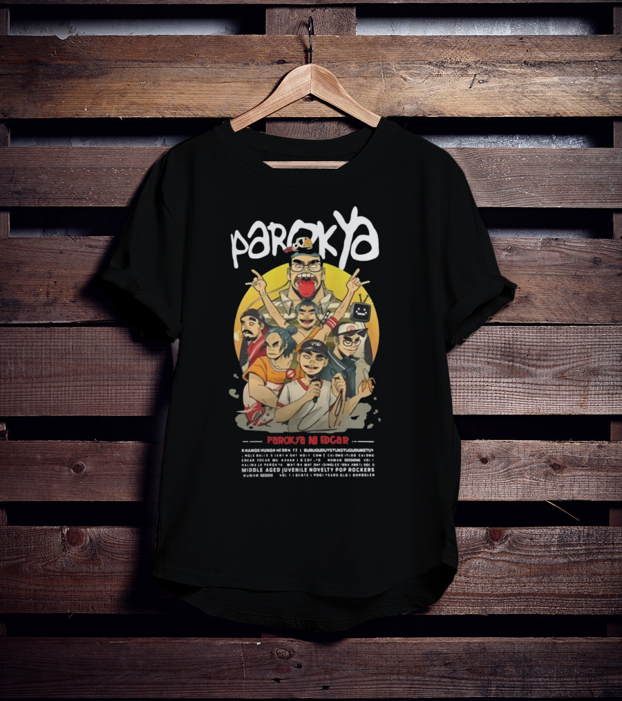 Parokya Ni Edgar Hanggang Hanggang Middle Aged Juvenile Novelty Pop Rockers T-Shirt