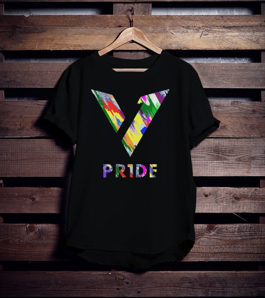 Version1 PR1DE Colorful Abstract T-Shirt