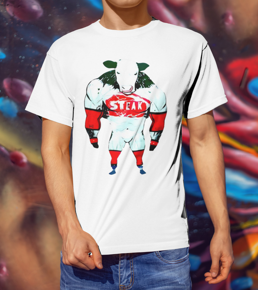 Dr Shawn Baker Steak Cow Bodybuilder T-Shirt