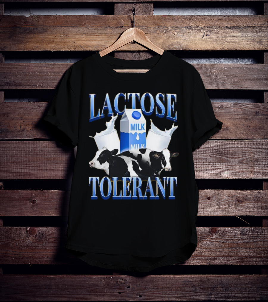 Lactose Tolerant Milk Cows Splashing Carton T-Shirt