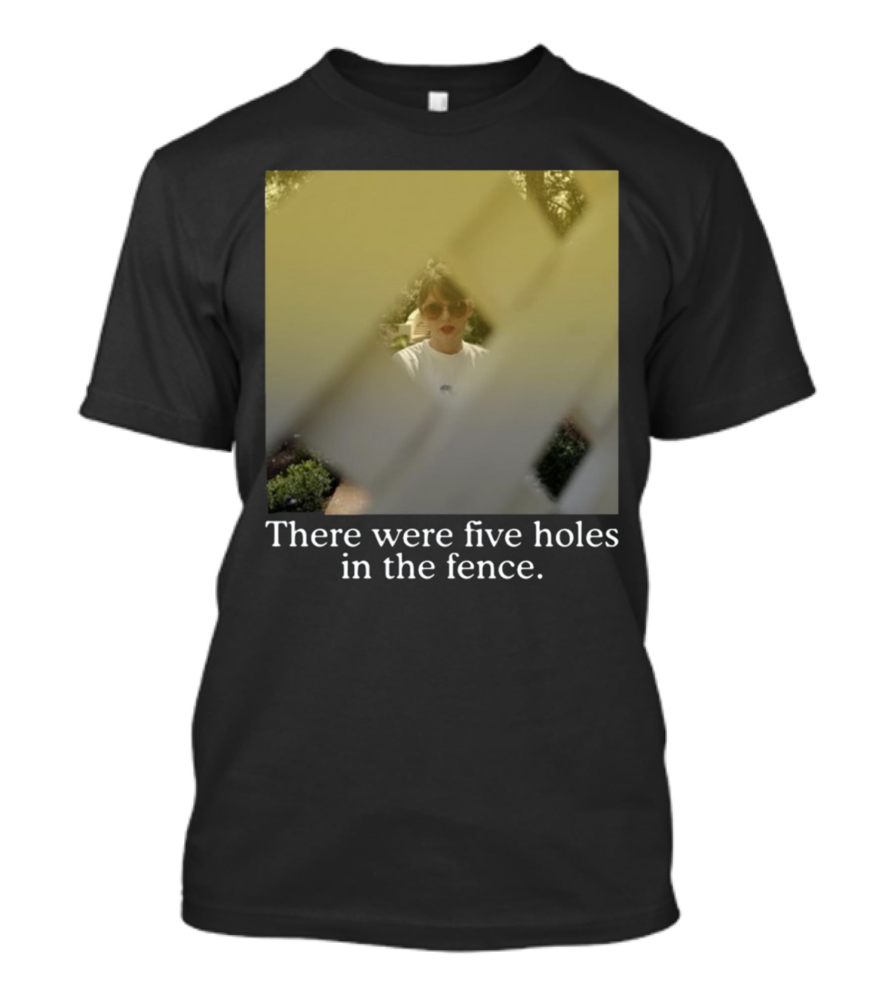 Noahlevy13 There Were Five Holes In The Fence Behind Lattice With Sunglasses T-Shirt