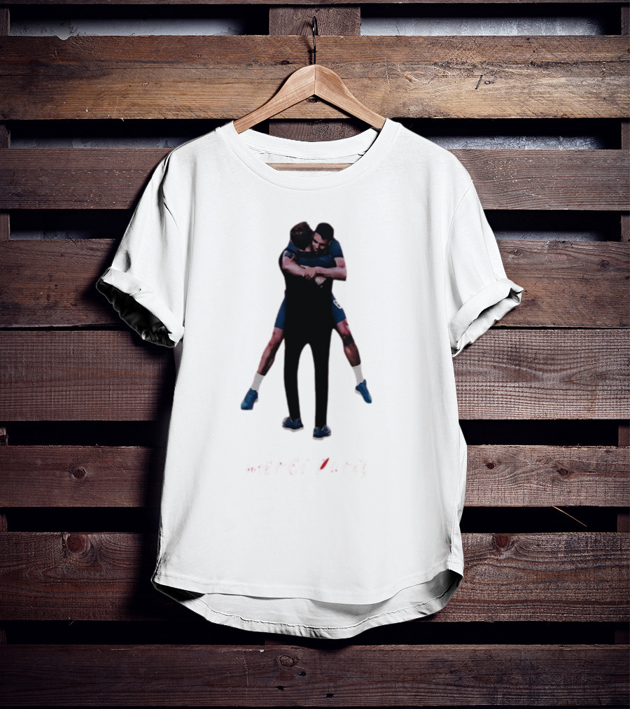 Merci Paris Soccer Celebration Hug T-Shirt