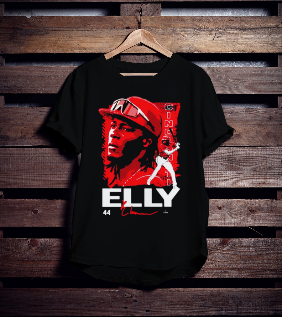 ELLY De La Cruz Cincinnati 44 Playmaker Baseball T-Shirt
