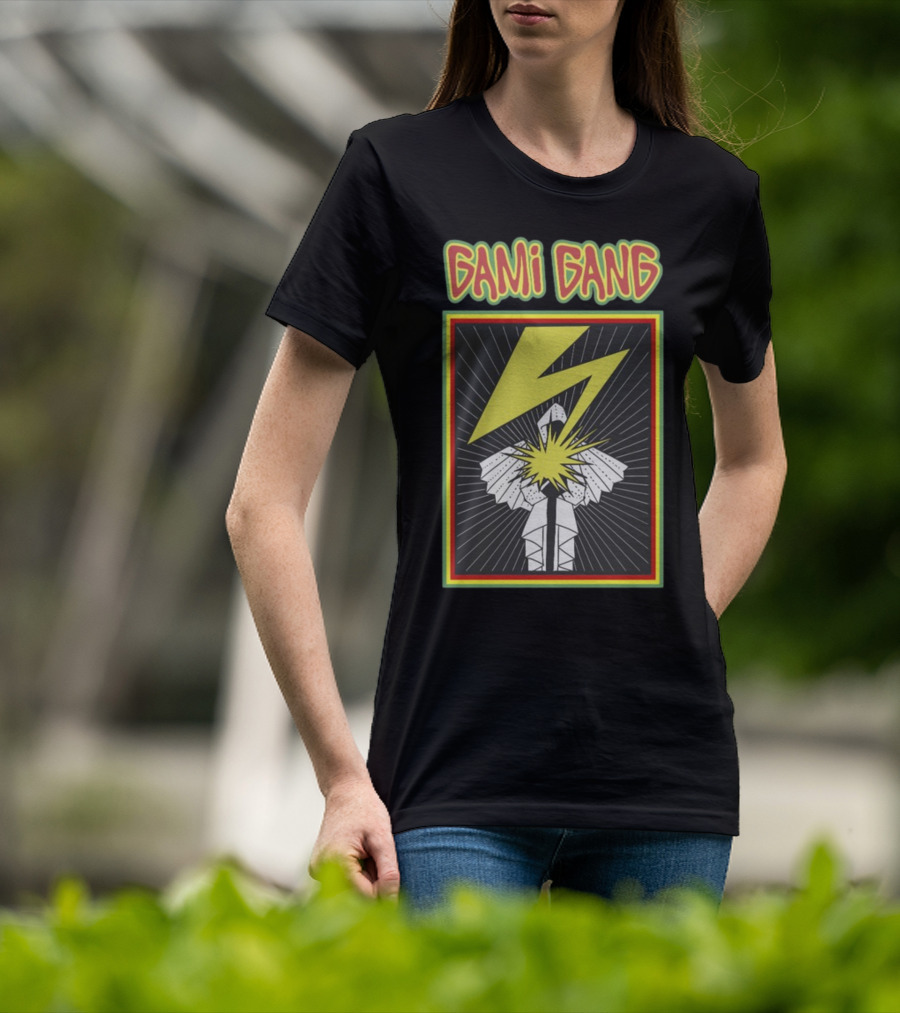 Gami Gang Origami Lightning Explosion Retro T-Shirt