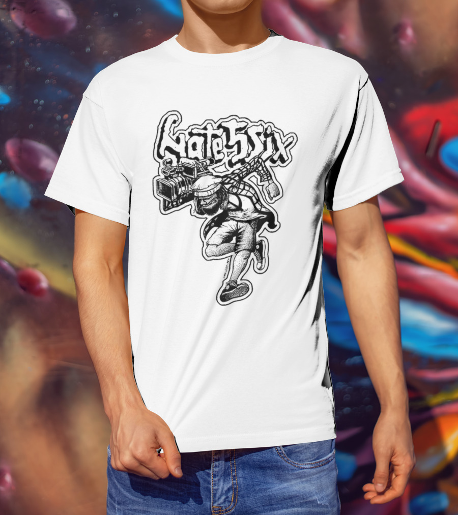 Hate5six Graffiti Style Cameraman 2 Stepper T-Shirt