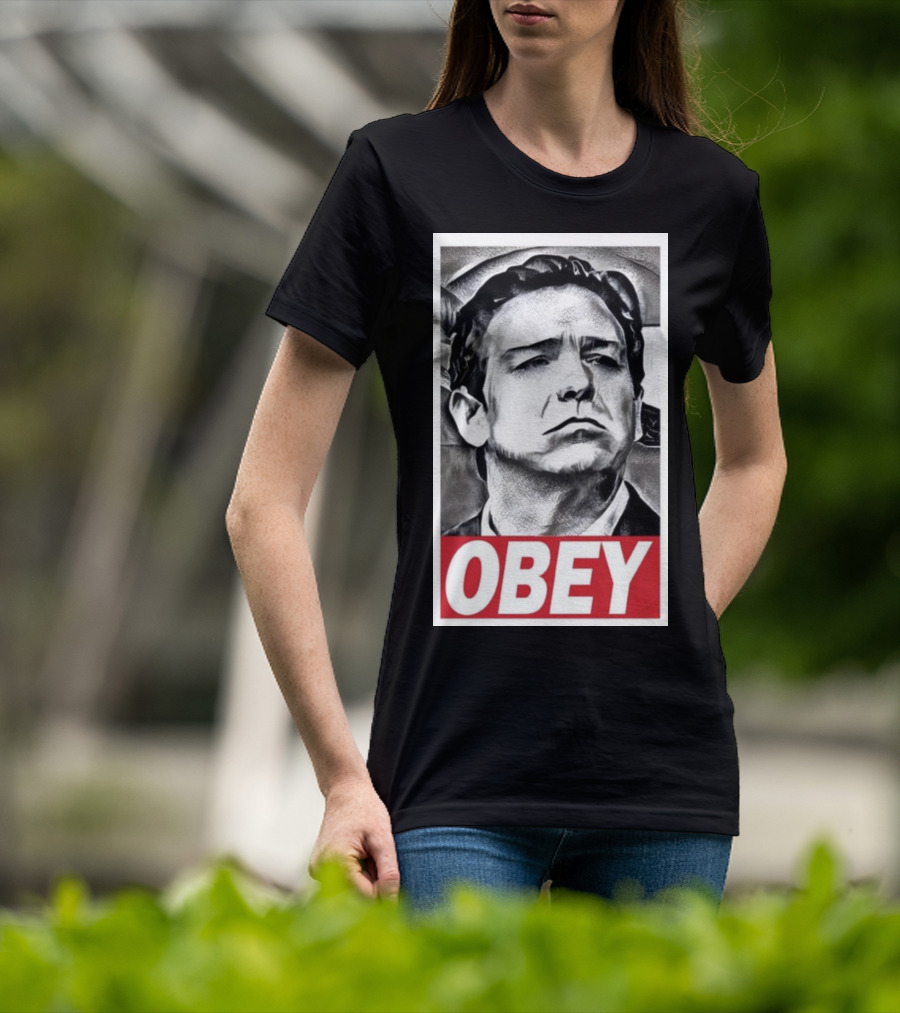 Never Desantis Obey Portrait T-Shirt