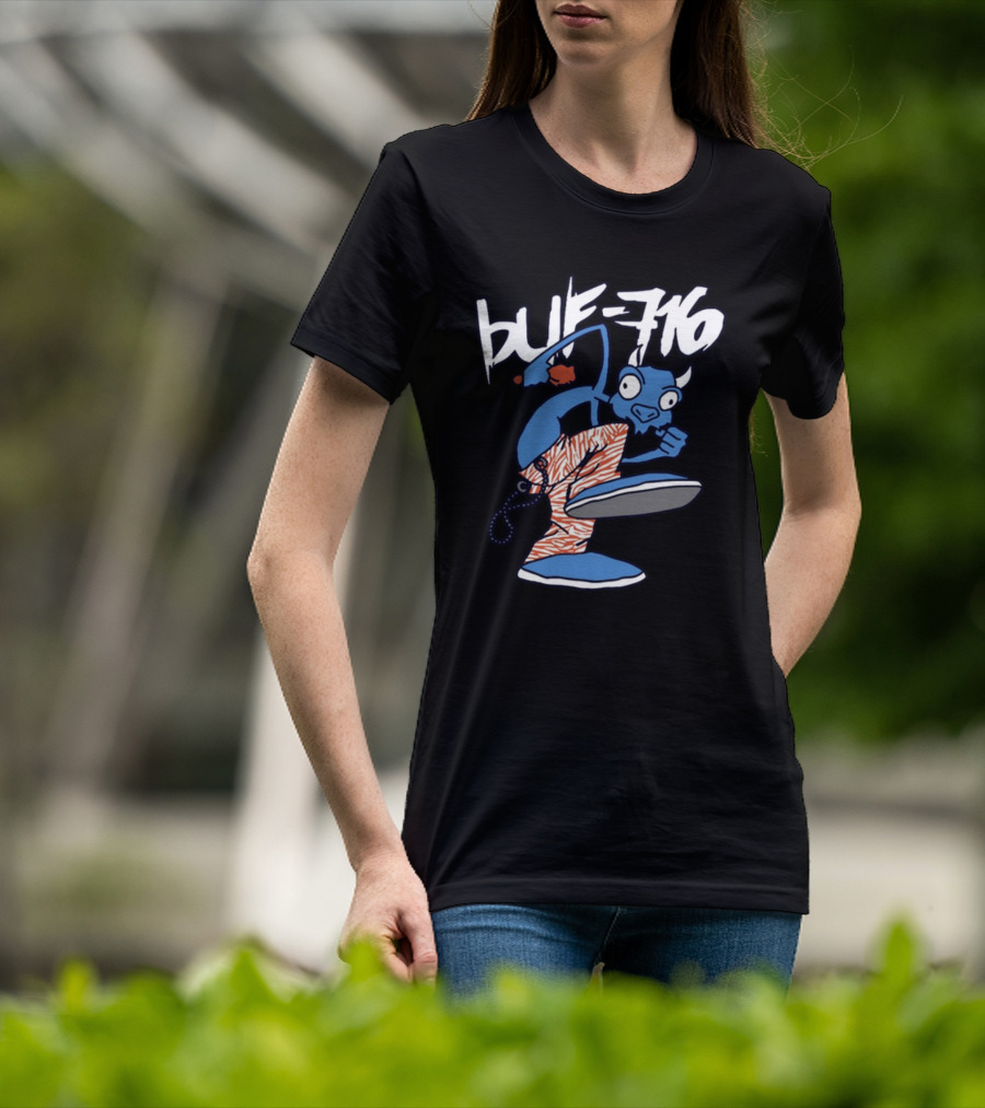 BUF 716 Martial Arts Buffalo Character T-Shirt