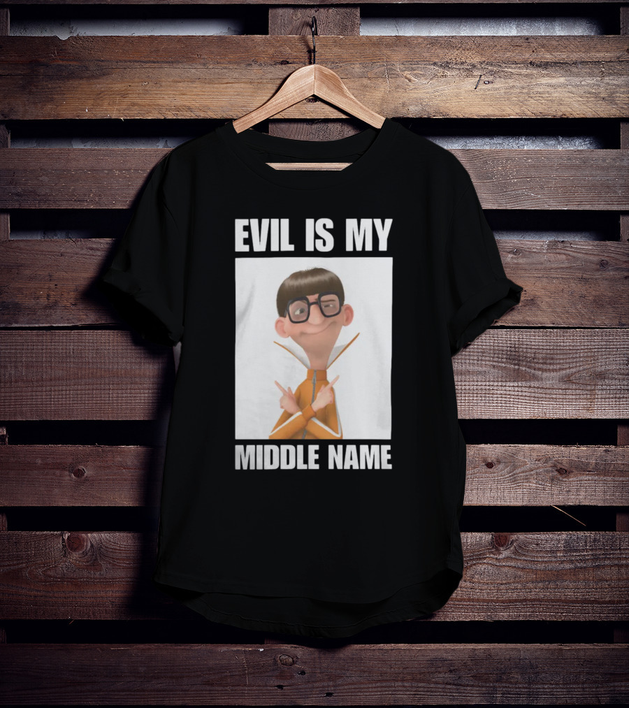 Universal Parks News Today Evil Is My Middle Name Despicable Me Character Villainous Fun T-Shirt