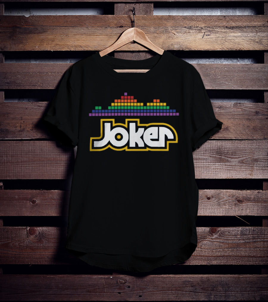 Joker Logo Dan Patrick Shop Rainbow Equalizer T-Shirt
