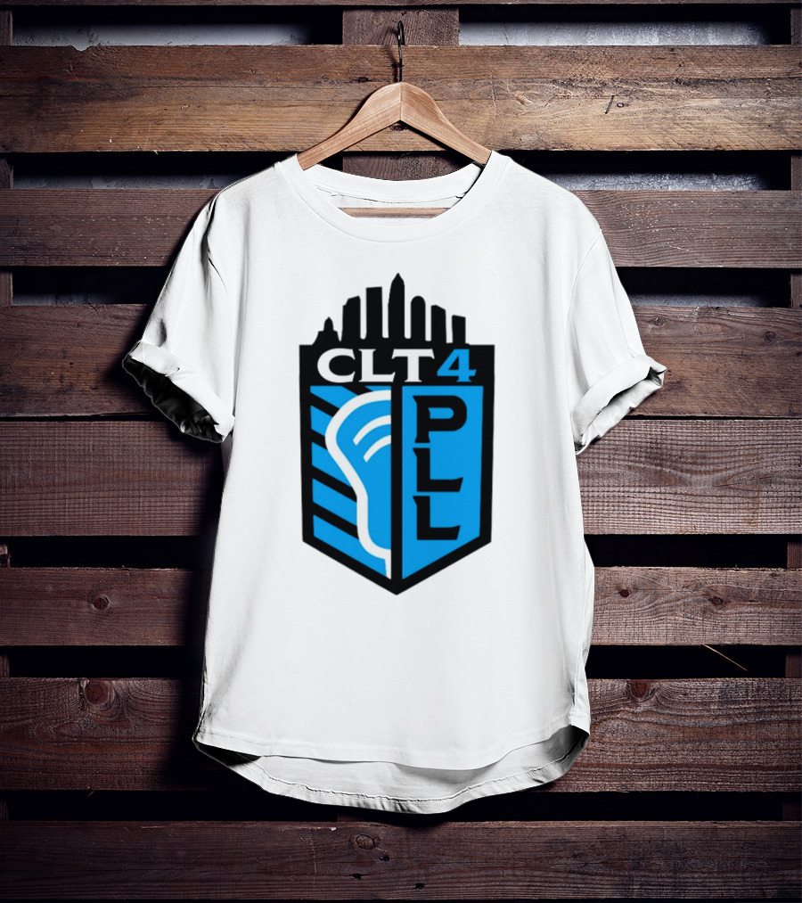 Premier Lacrosse League CLT 4 Logo PLL T-Shirt