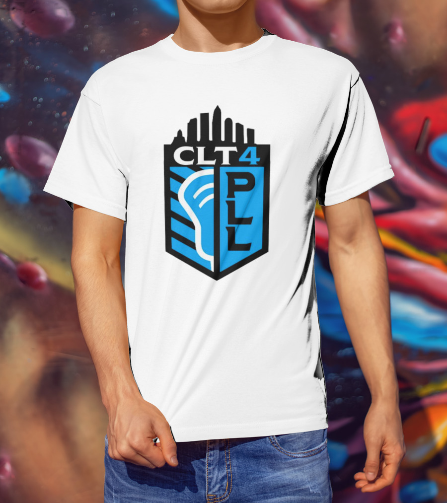 Premier Lacrosse League CLT 4 Logo PLL T-Shirt