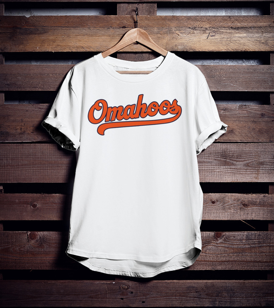 Omahoos Baseball Script T-Shirt