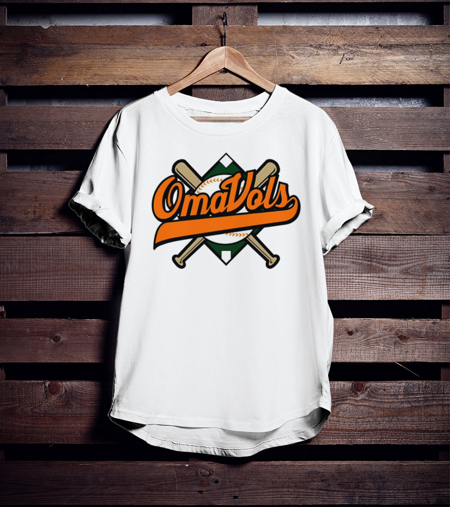 Omavols Baseball Bats Script T-Shirt