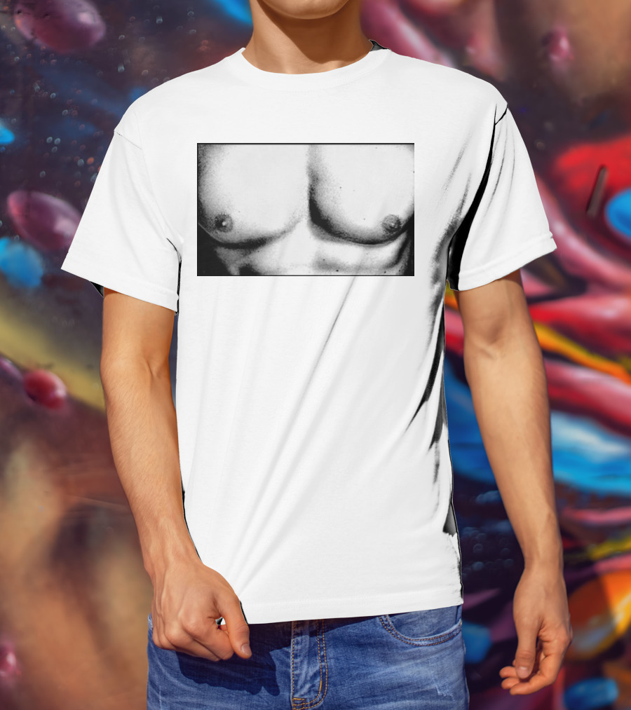 Boy Crazy Pecs Bold Monochrome Torso T-Shirt