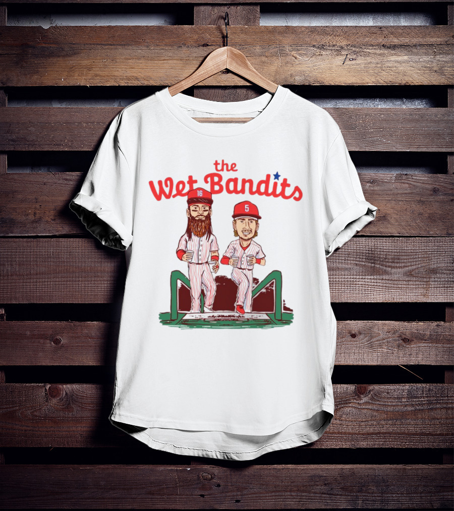 The Wet Bandits Baseball Players 16 And 5 Duo T-Shirt