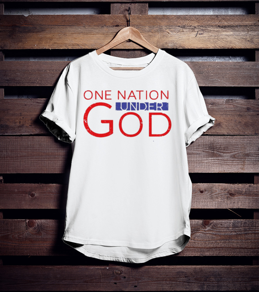 JP Sears One Nation Under God Bold Patriotic Text T-Shirt