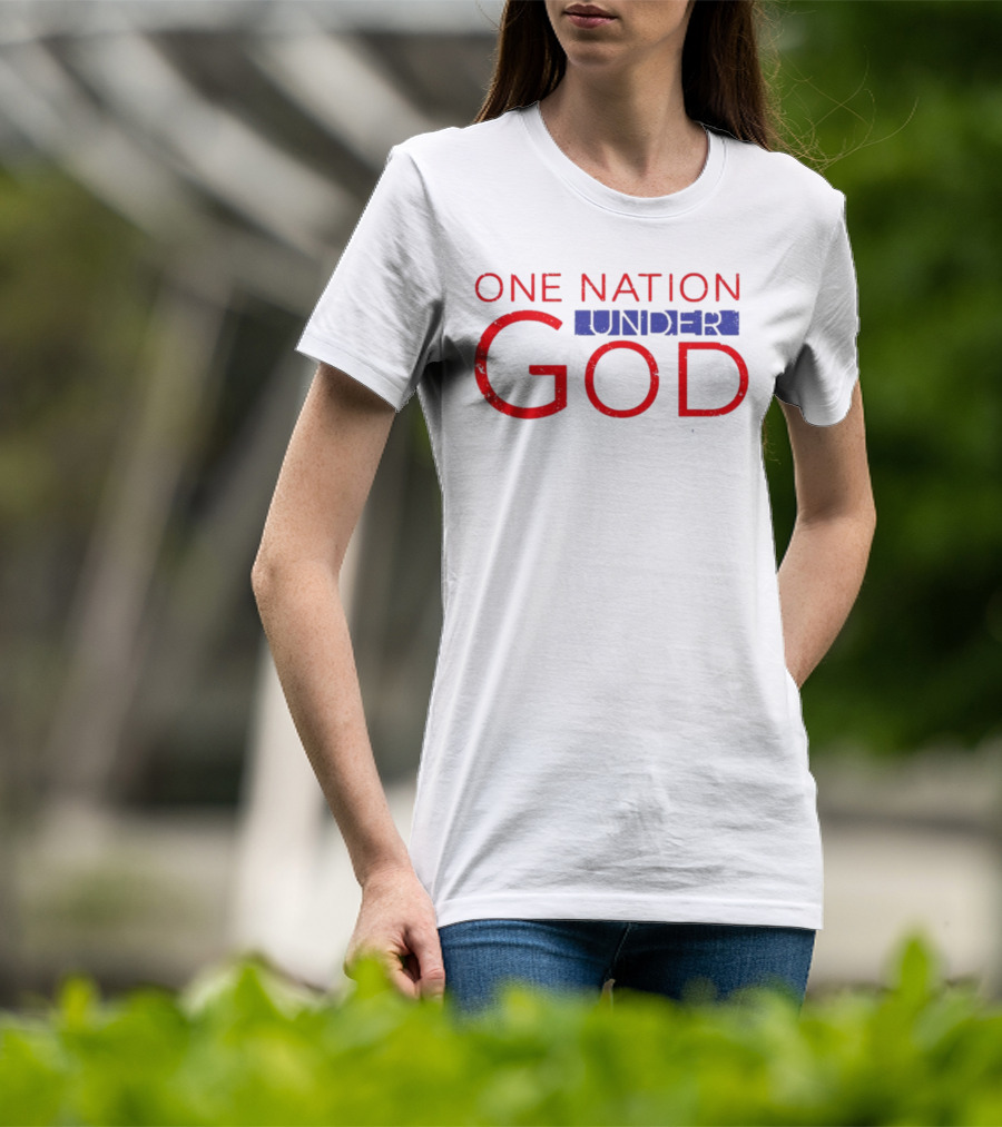 JP Sears One Nation Under God Bold Patriotic Text T-Shirt