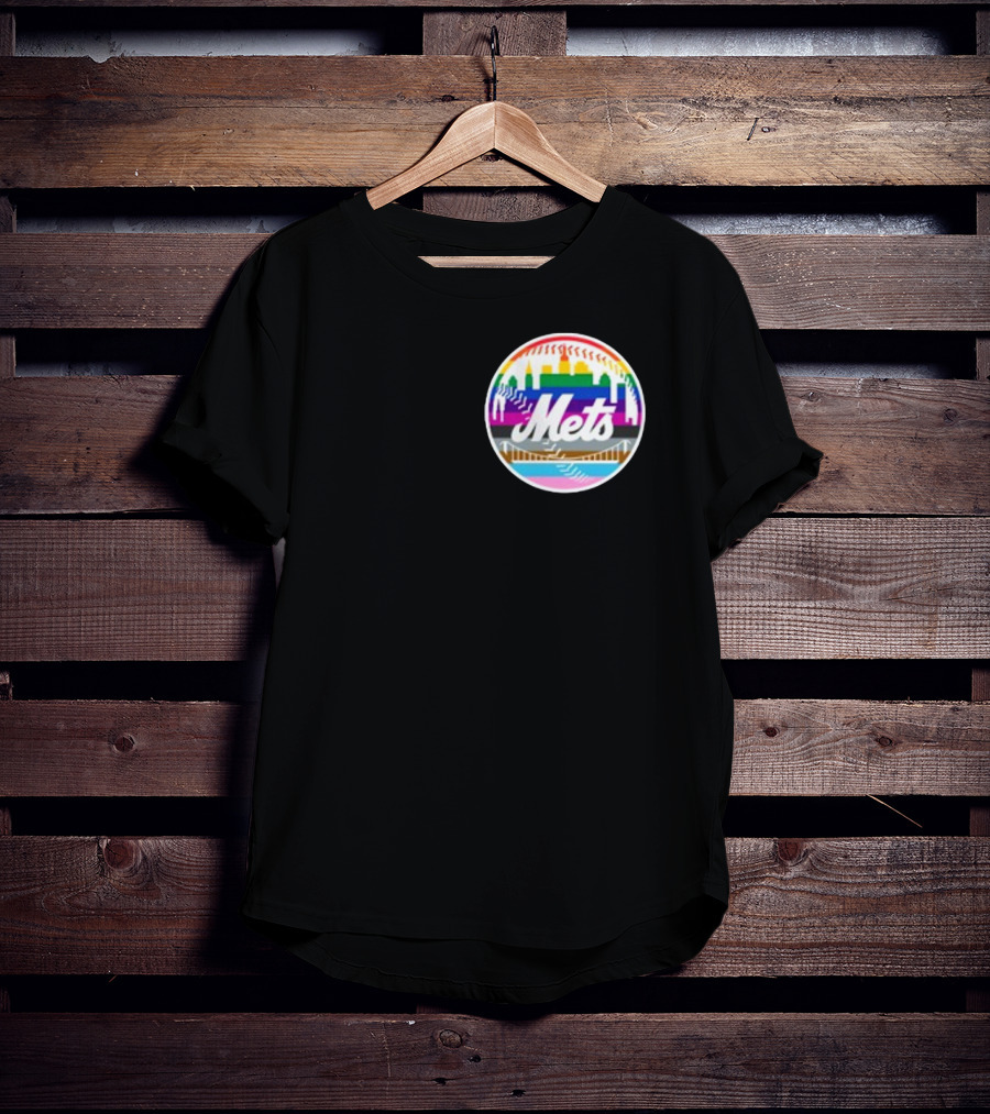 Tia Alex New York Mets Rainbow Pride T-Shirt