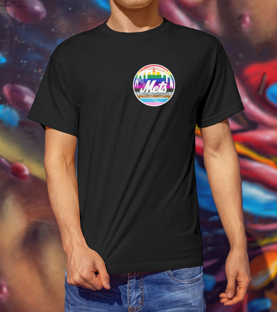 Tia Alex New York Mets Rainbow Pride T-Shirt