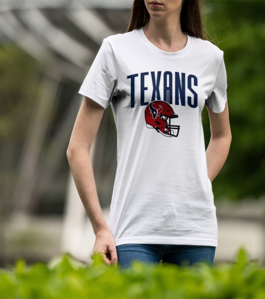 Texans Football Helmet T-Shirt
