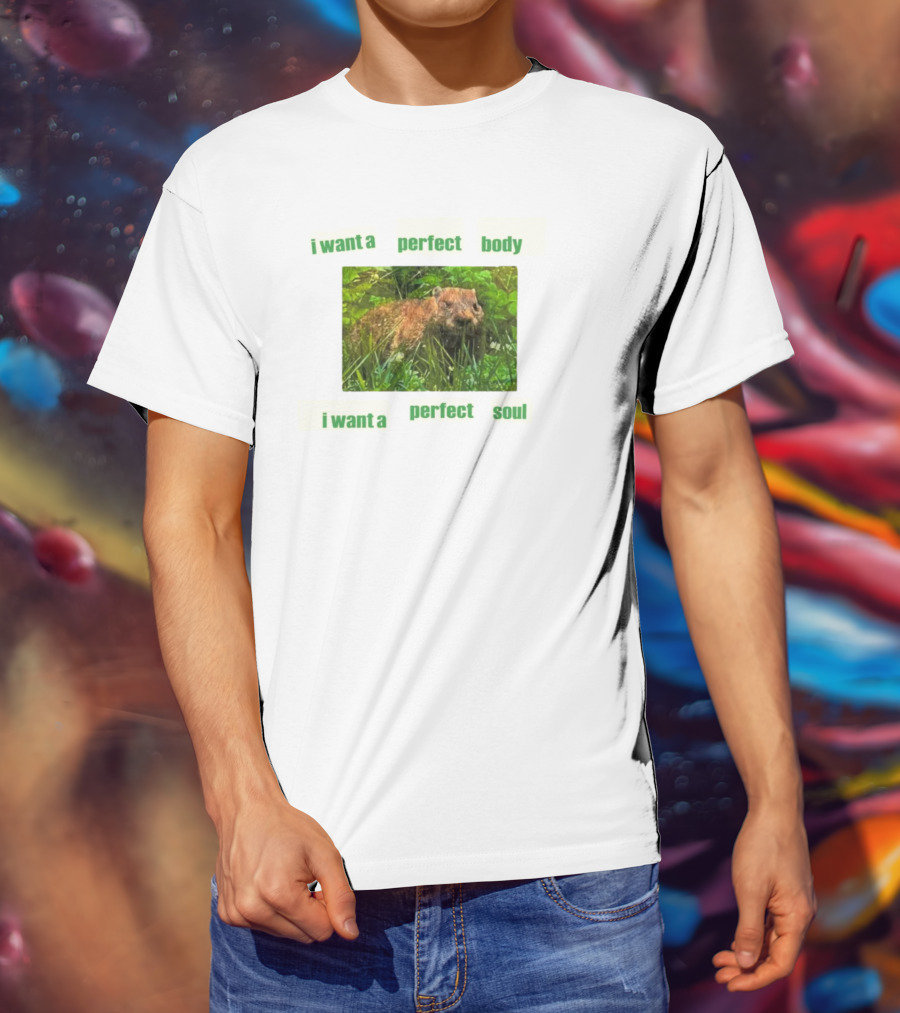 I Want A Perfect Body Perfect Soul Groundhog Baby T-Shirt