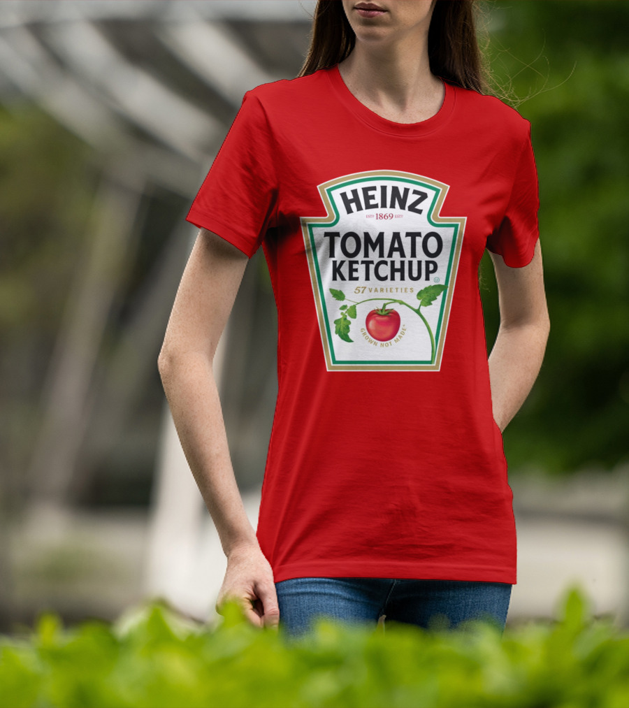 Heinz Tomato Ketchup 57 Varieties Grown Not Made Est 1869 T-Shirt
