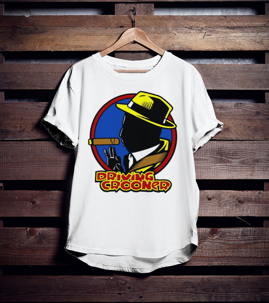 Driving Grooner Fedora Silhouette Cigar T-Shirt