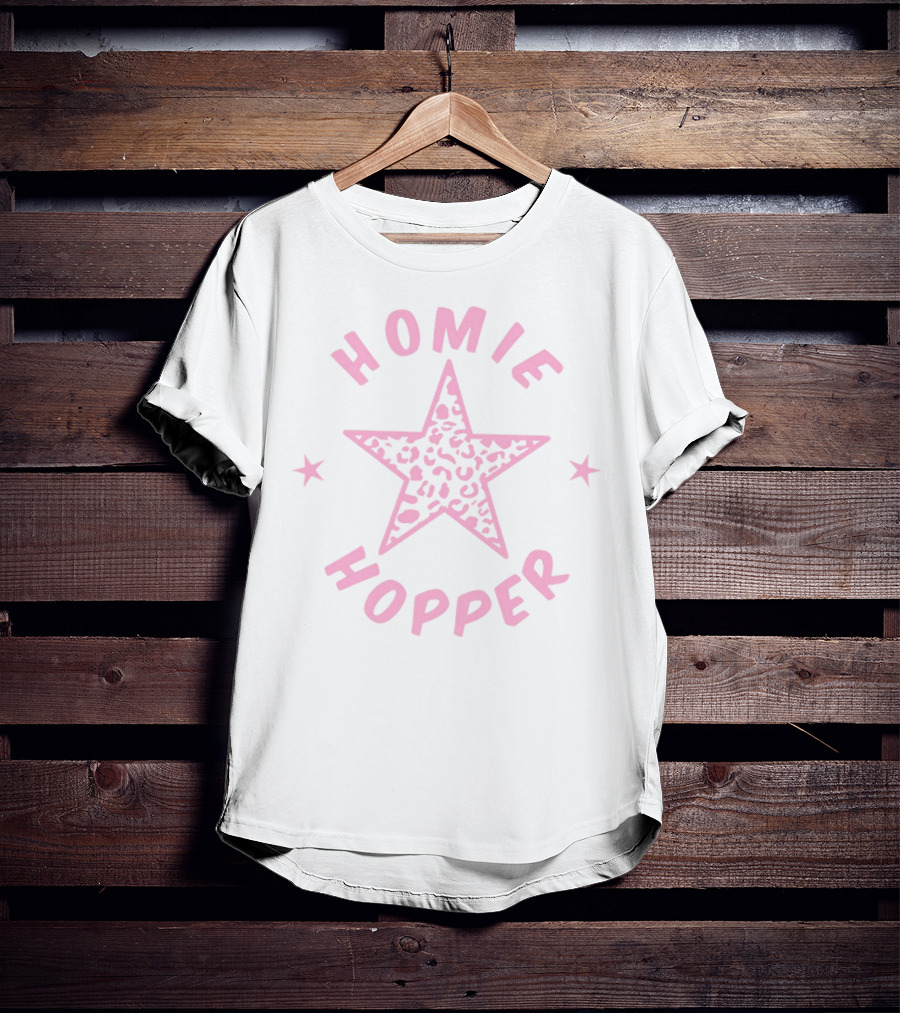 Homie Hopper Leopard Print Star T-Shirt