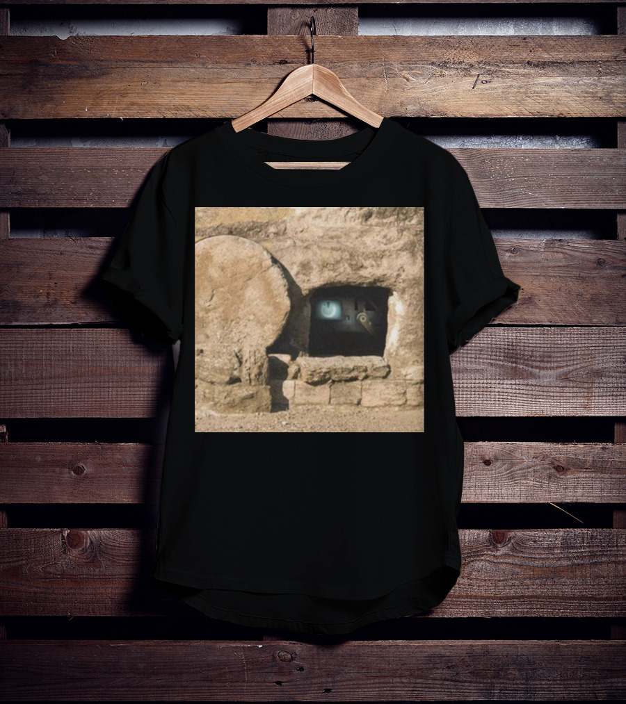 Reboot Van Cave With Stone Doorway And Tech Screen T-Shirt