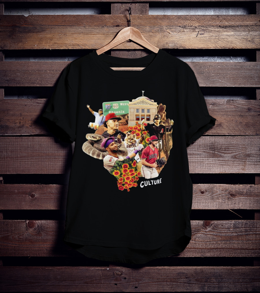 Arizona Diamondbacks Serpiente Culture Phoenix Baseball Landmarks Icons T-Shirt