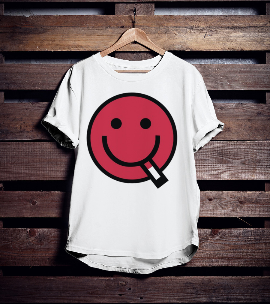 Shopsludgelife Cyggy Smiley Face Tongue T-Shirt
