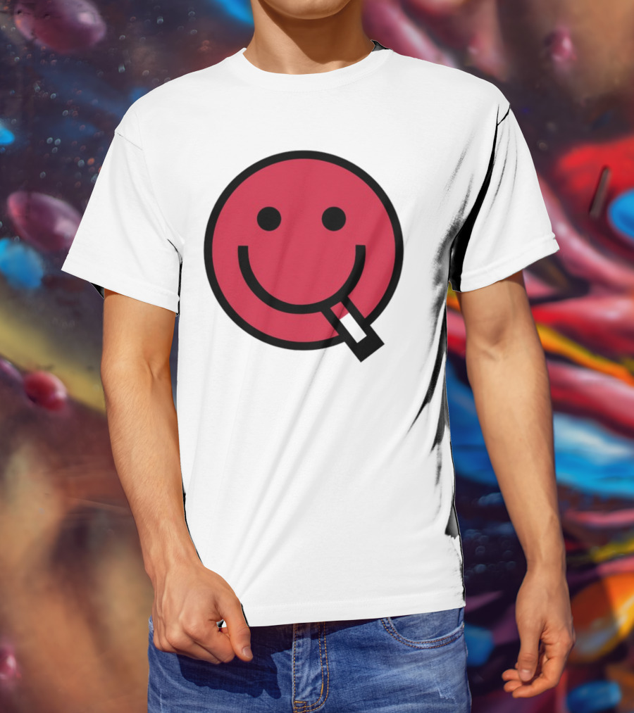 Shopsludgelife Cyggy Smiley Face Tongue T-Shirt