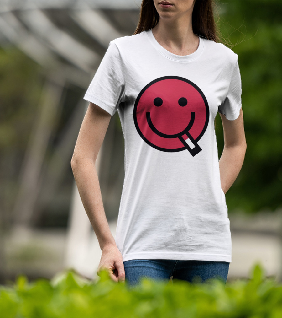 Shopsludgelife Cyggy Smiley Face Tongue T-Shirt