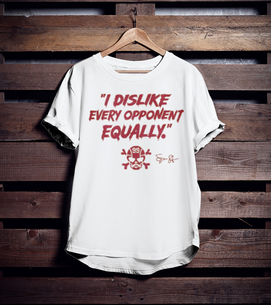 I Dislike Every Opponent Equally 99 Skull Сергей Базаревич T-Shirt