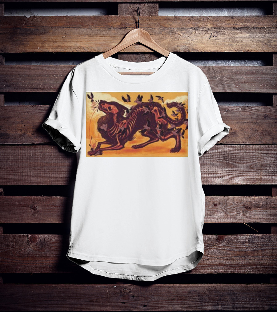 I Lost My Head Again Skeleton Wolves Corvus Ravens T-Shirt