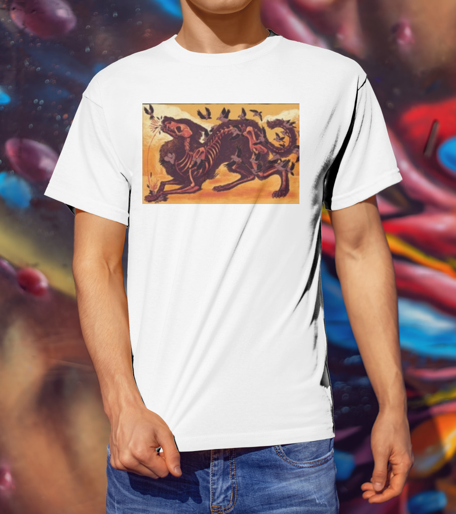 I Lost My Head Again Skeleton Wolves Corvus Ravens T-Shirt