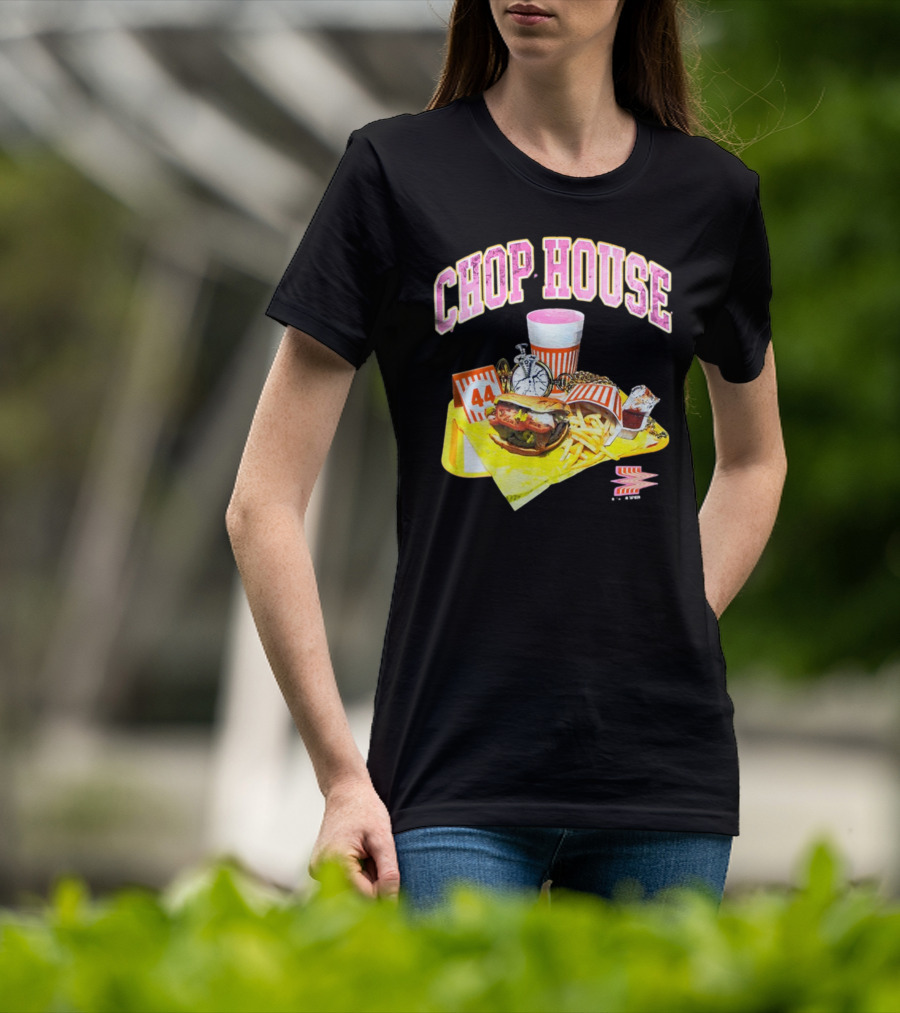 Chop House 44 Fast Food Combo With Burger Fries Drink And Condiments T-Shirt