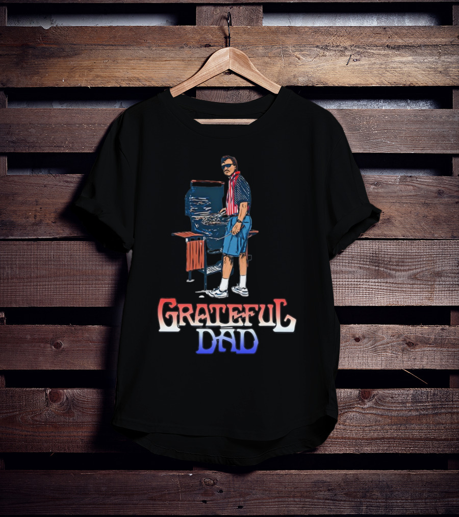 Grateful Dad USA BBQ Patriotic T-Shirt