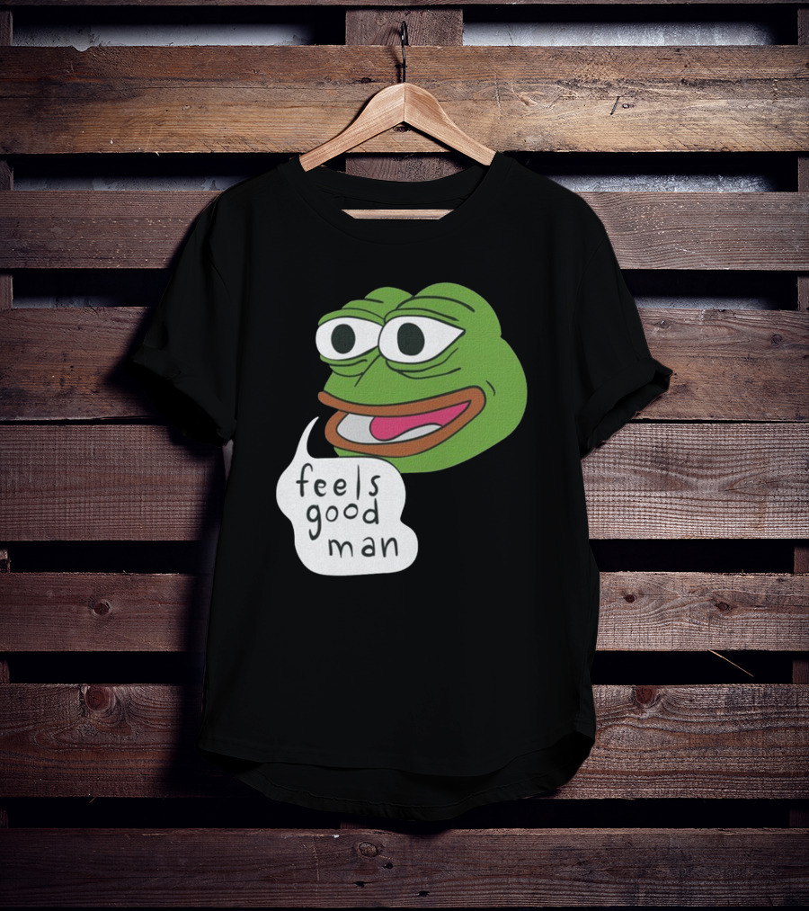 Pepe Feels Good Man Meme Iconic Expression T-Shirt