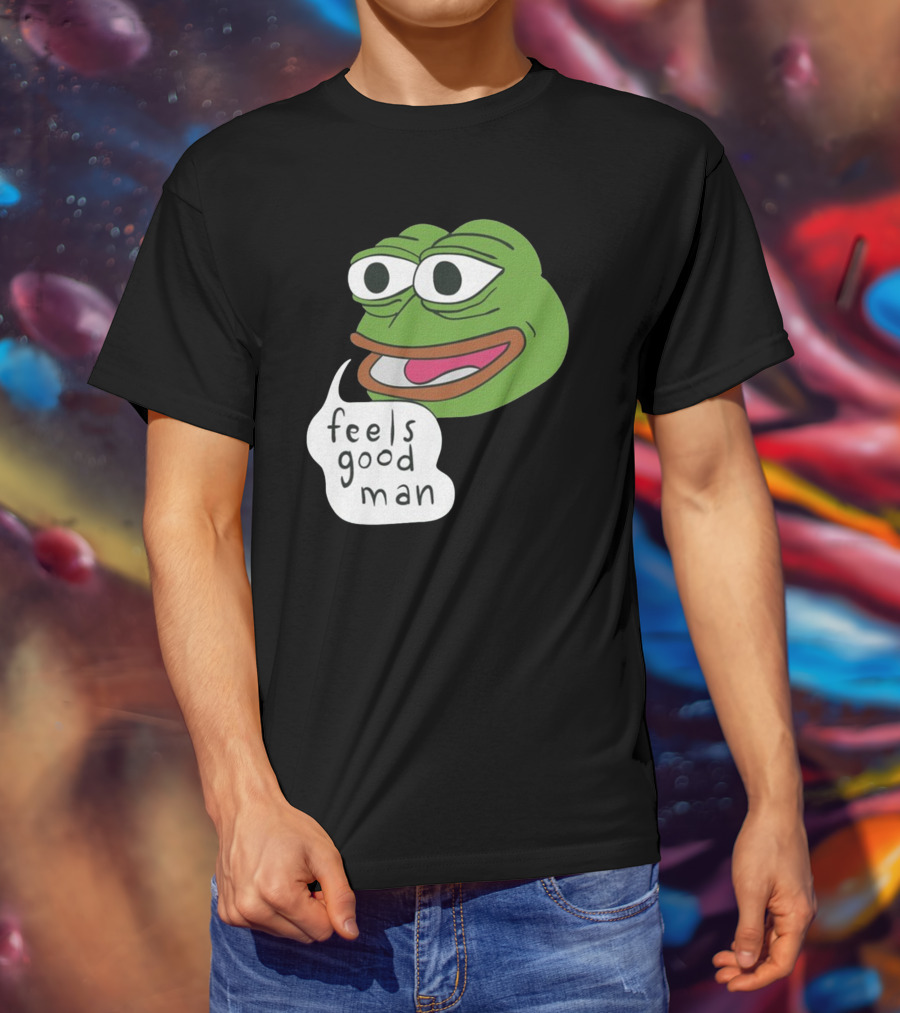 Pepe Feels Good Man Meme Iconic Expression T-Shirt