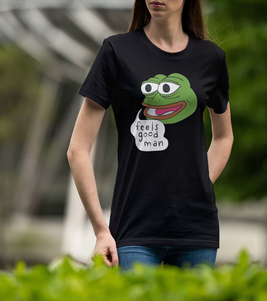 Pepe Feels Good Man Meme Iconic Expression T-Shirt