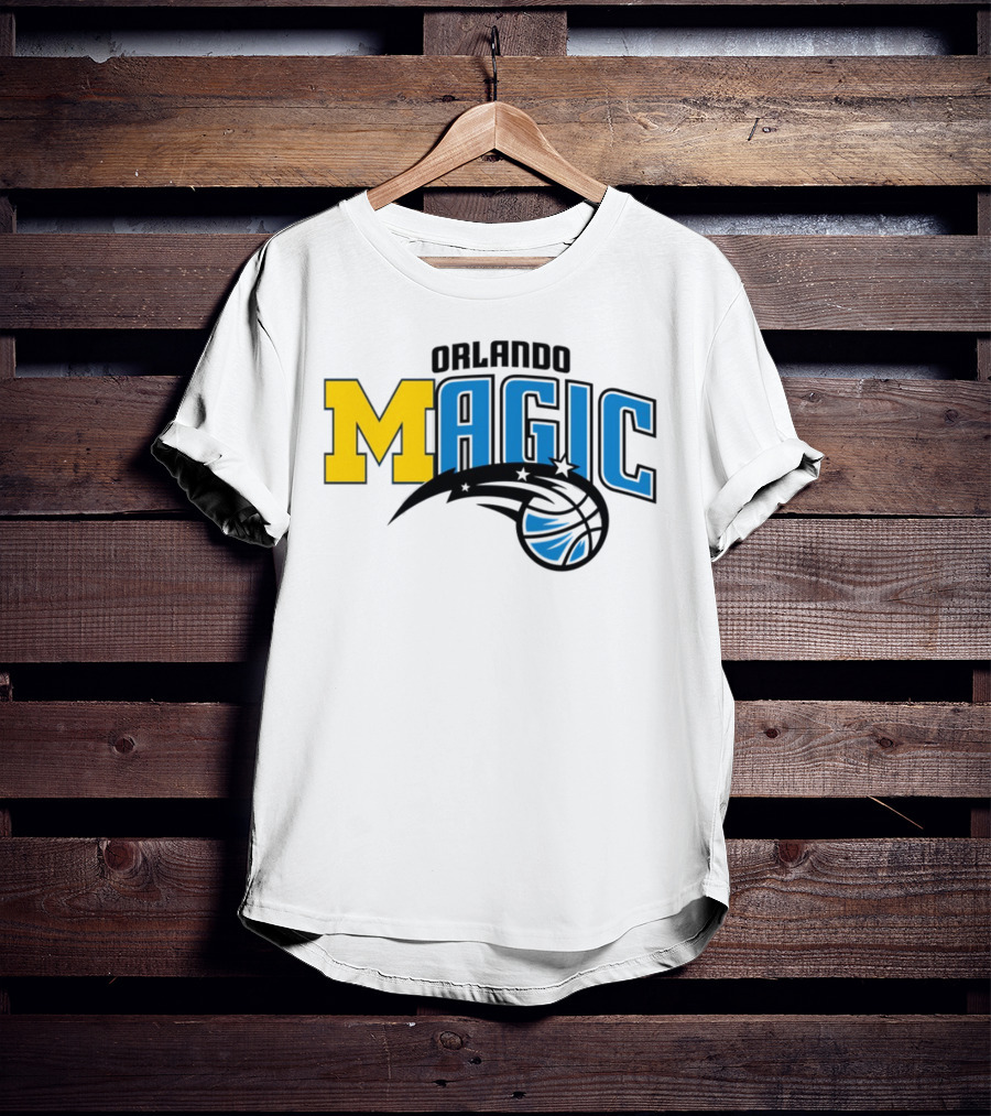 Orlando Magic Michigan Sports Collab Swanky Wolverine T-Shirt
