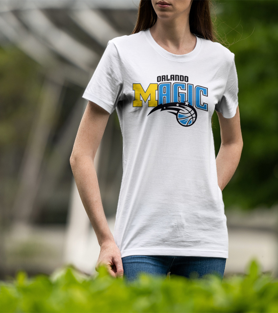 Orlando Magic Michigan Sports Collab Swanky Wolverine T-Shirt