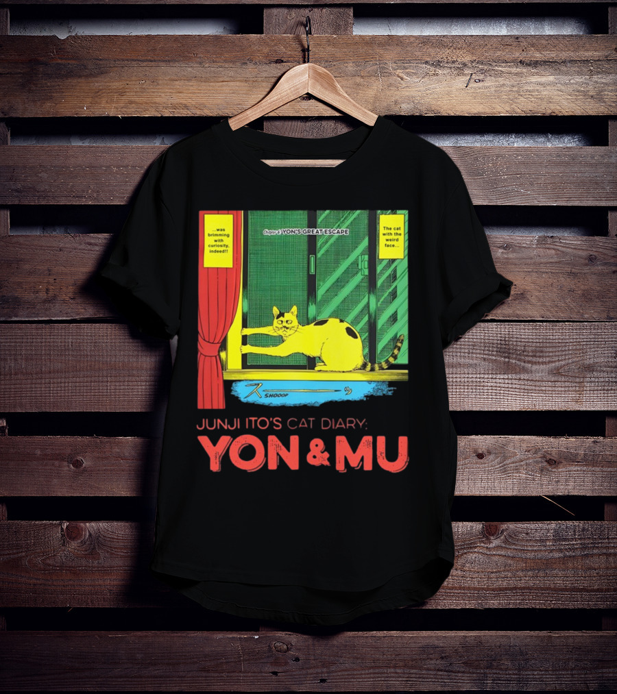 Junji Ito's Cat Diary Yon And Mu Yon’s Great Escape The Cat With The Weird Face T-Shirt