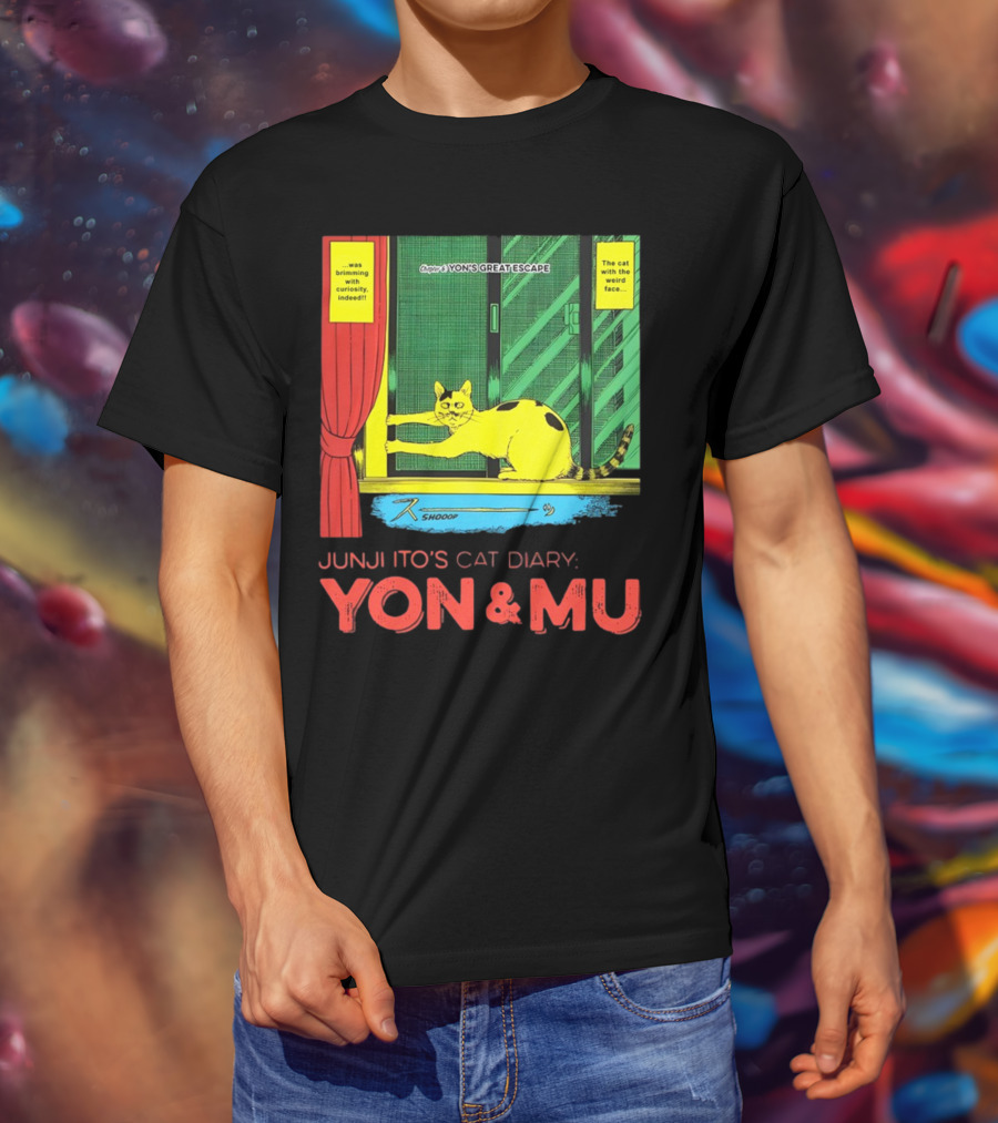 Junji Ito's Cat Diary Yon And Mu Yon’s Great Escape The Cat With The Weird Face T-Shirt